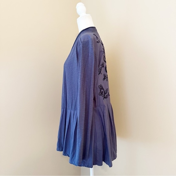 Logo by Lori Goldstein Embroidered Open Front Cardigan - Medium - Picture 5 of 13